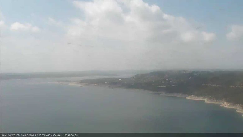 Lake Travis webcam, April 11, 2022 2:45 PM CT