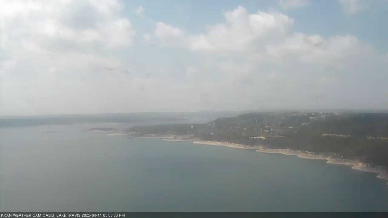 Lake Travis webcam, April 11, 2022 3:00 PM CT