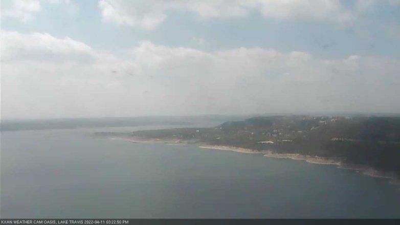 Lake Travis webcam, April 11, 2022 3:25 PM CT