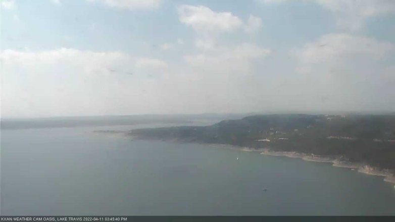 Lake Travis webcam, April 11, 2022 3:45 PM CT