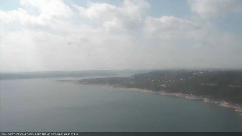 Lake Travis webcam, April 11, 2022 4:00 PM CT