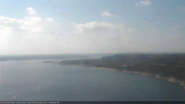 Lake Travis webcam, April 11, 2022 4:45 PM CT