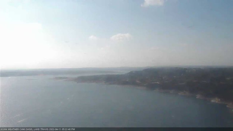 Lake Travis webcam, April 11, 2022 5:25 PM CT