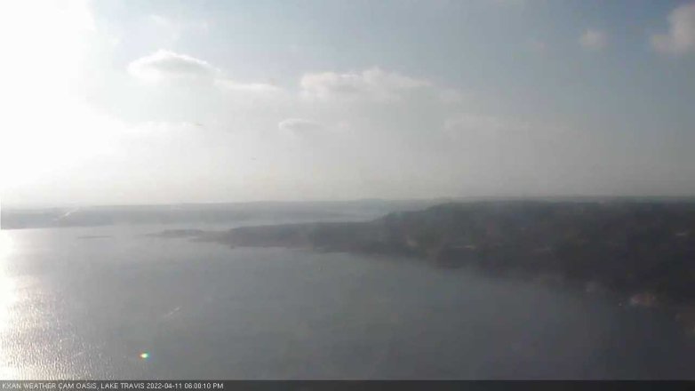 Lake Travis webcam, April 11, 2022 6:00 PM CT