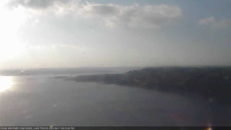Lake Travis webcam, April 11, 2022 6:25 PM CT