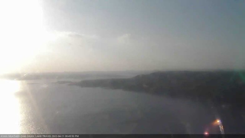 Lake Travis webcam, April 11, 2022 6:45 PM CT
