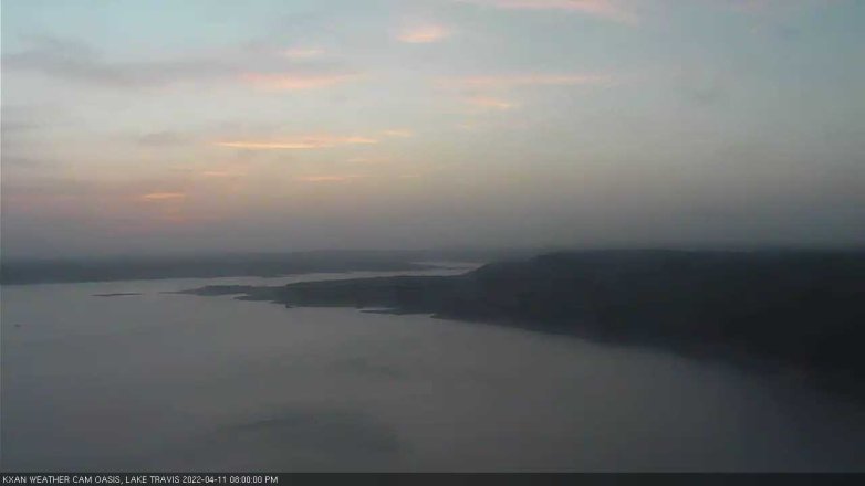 Lake Travis webcam, April 11, 2022 8:00 PM CT