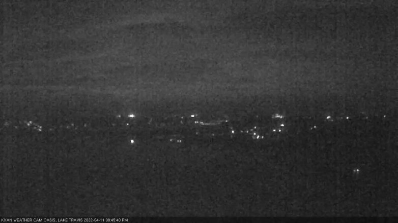 Lake Travis webcam, April 11, 2022 8:45 PM CT