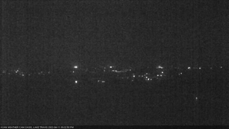 Lake Travis webcam, April 11, 2022 9:25 PM CT