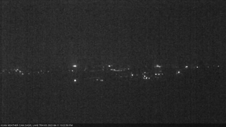 Lake Travis webcam, April 11, 2022 10:25 PM CT