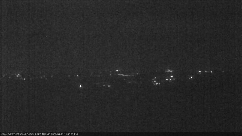 Lake Travis webcam, April 11, 2022 11:00 PM CT