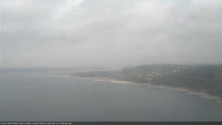 Lake Travis webcam, April 12, 2022 10:00 AM CT