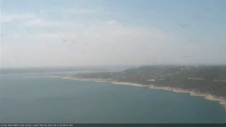 Lake Travis webcam, April 12, 2022 2:45 PM CT