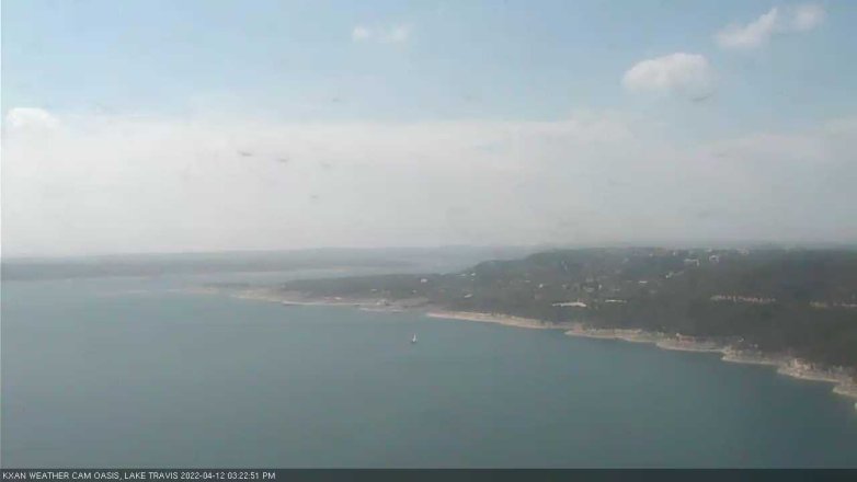 Lake Travis webcam, April 12, 2022 3:25 PM CT