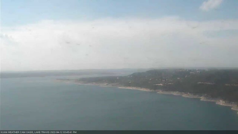 Lake Travis webcam, April 12, 2022 3:45 PM CT