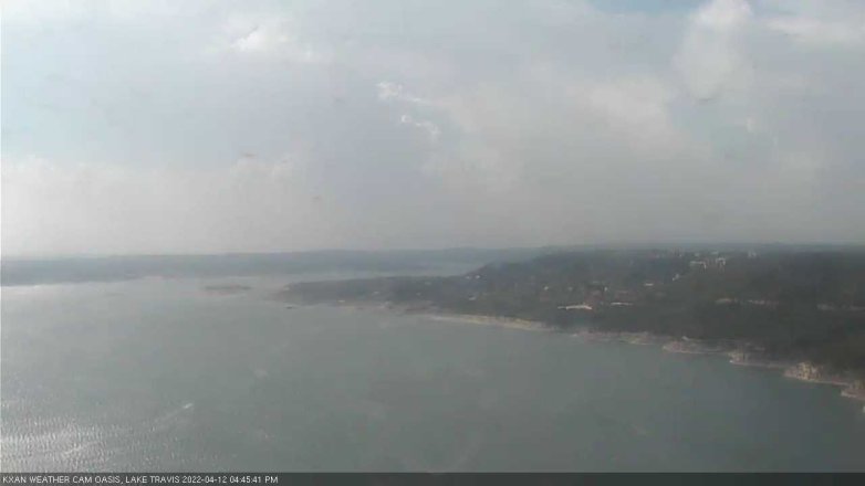 Lake Travis webcam, April 12, 2022 4:45 PM CT