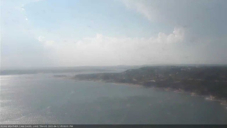 Lake Travis webcam, April 12, 2022 5:00 PM CT