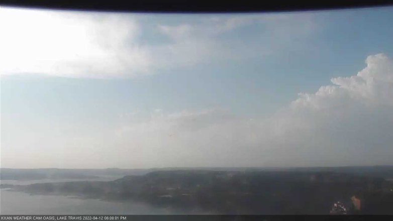 Lake Travis webcam, April 12, 2022 6:00 PM CT