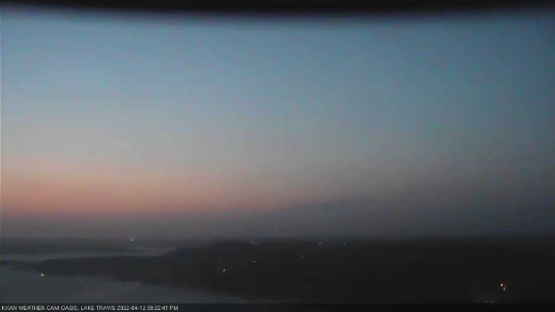 Lake Travis webcam, April 12, 2022 8:25 PM CT