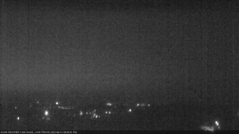 Lake Travis webcam, April 12, 2022 8:45 PM CT