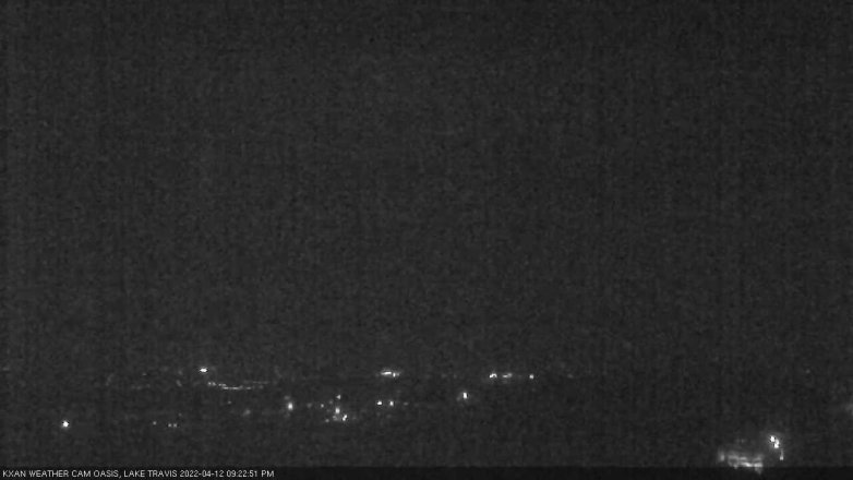 Lake Travis webcam, April 12, 2022 9:25 PM CT