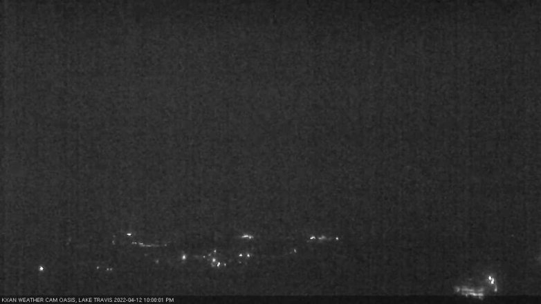 Lake Travis webcam, April 12, 2022 10:00 PM CT