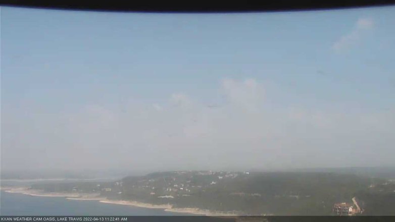 Lake Travis webcam, April 13, 2022 11:25 AM CT