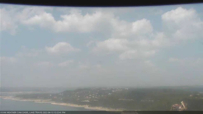 Lake Travis webcam, April 13, 2022 12:25 PM CT