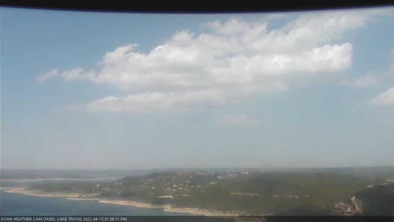 Lake Travis webcam, April 13, 2022 1:00 PM CT