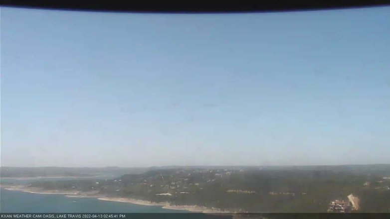 Lake Travis webcam, April 13, 2022 2:45 PM CT