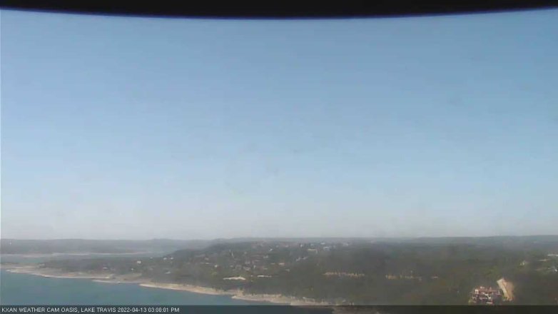 Lake Travis webcam, April 13, 2022 3:00 PM CT