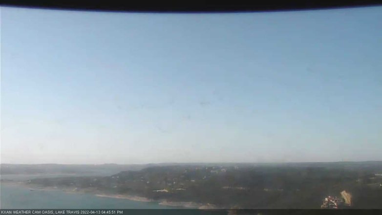 Lake Travis webcam, April 13, 2022 4:45 PM CT