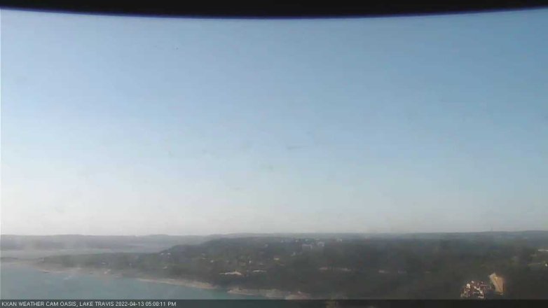 Lake Travis webcam, April 13, 2022 5:00 PM CT