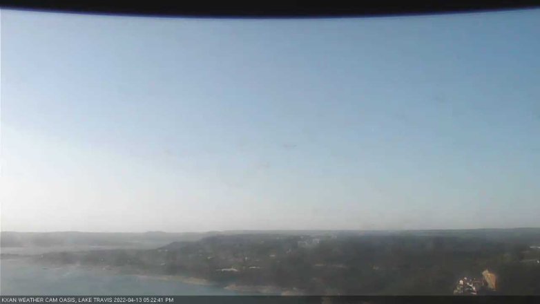 Lake Travis webcam, April 13, 2022 5:25 PM CT