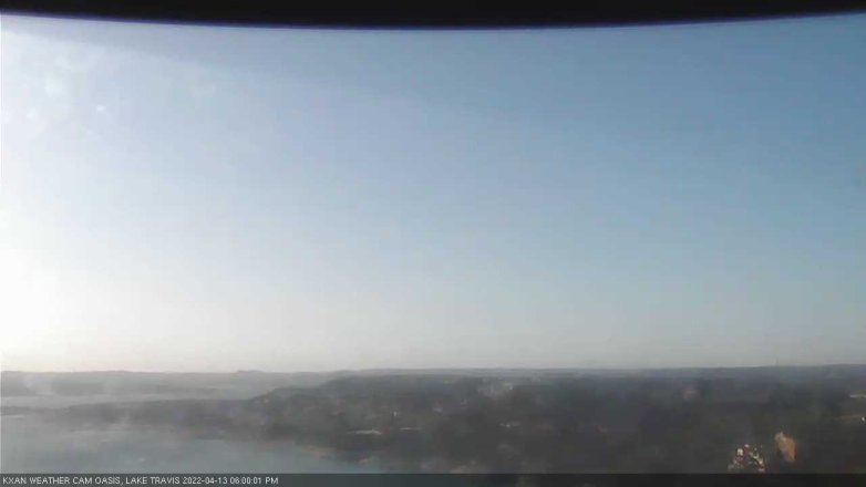 Lake Travis webcam, April 13, 2022 6:00 PM CT