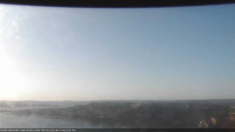 Lake Travis webcam, April 13, 2022 6:25 PM CT