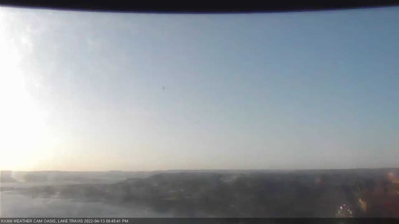 Lake Travis webcam, April 13, 2022 6:45 PM CT