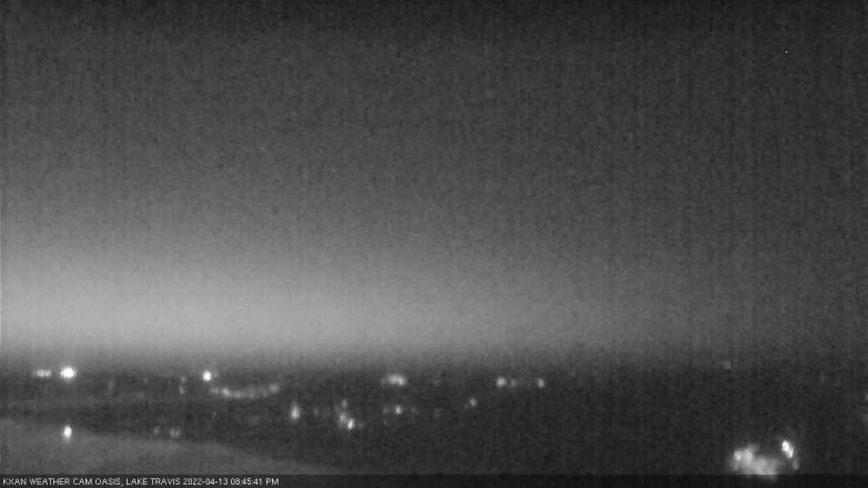 Lake Travis webcam, April 13, 2022 8:45 PM CT