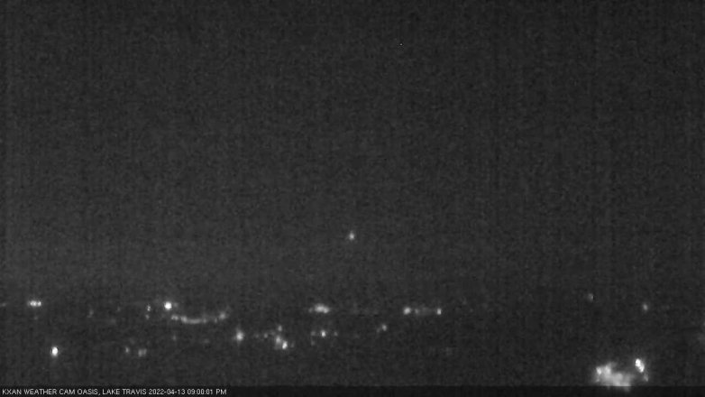 Lake Travis webcam, April 13, 2022 9:00 PM CT