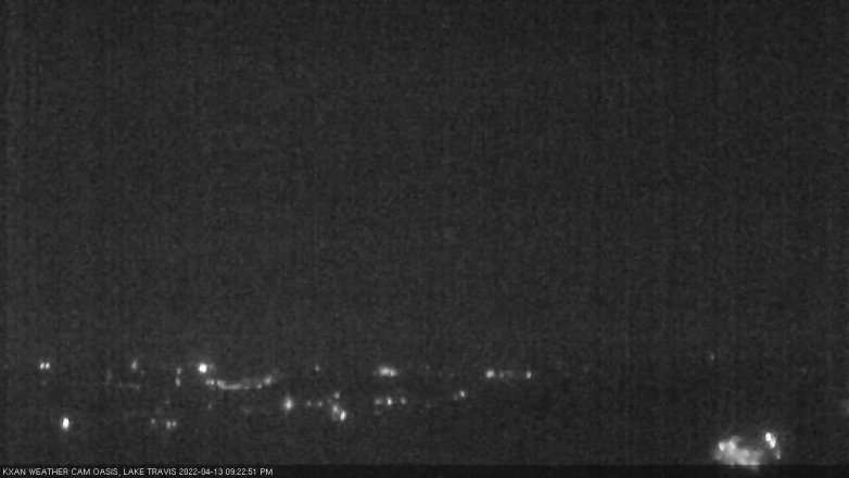 Lake Travis webcam, April 13, 2022 9:25 PM CT