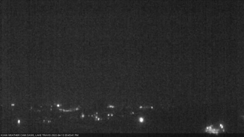 Lake Travis webcam, April 13, 2022 9:45 PM CT