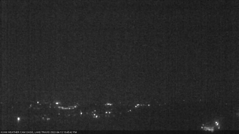 Lake Travis webcam, April 13, 2022 10:45 PM CT