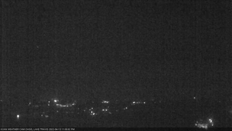 Lake Travis webcam, April 13, 2022 11:00 PM CT