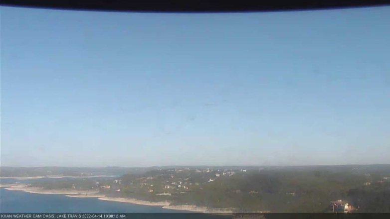 Lake Travis webcam, April 14, 2022 10:00 AM CT