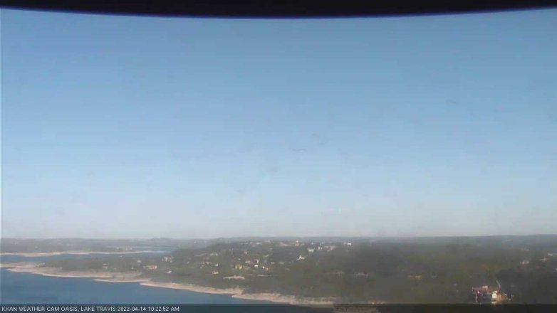 Lake Travis webcam, April 14, 2022 10:25 AM CT