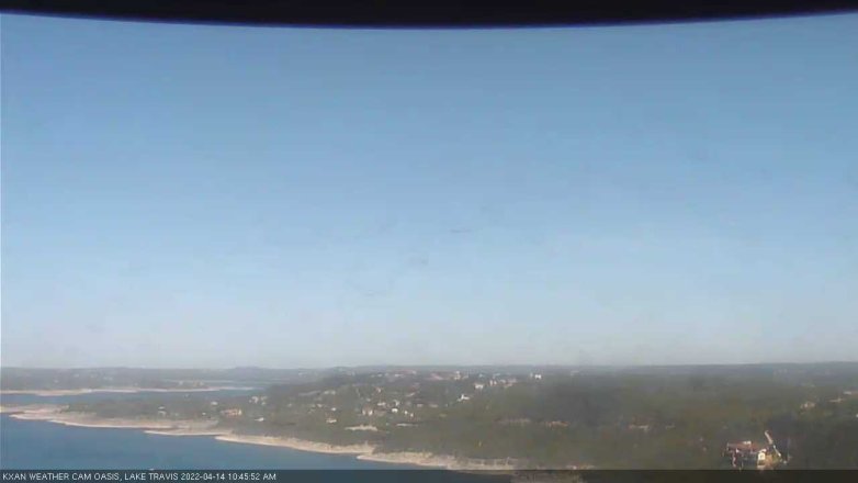 Lake Travis webcam, April 14, 2022 10:45 AM CT