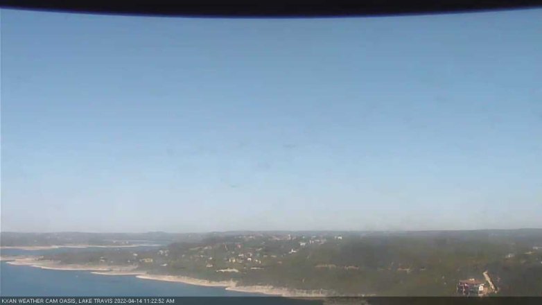 Lake Travis webcam, April 14, 2022 11:25 AM CT
