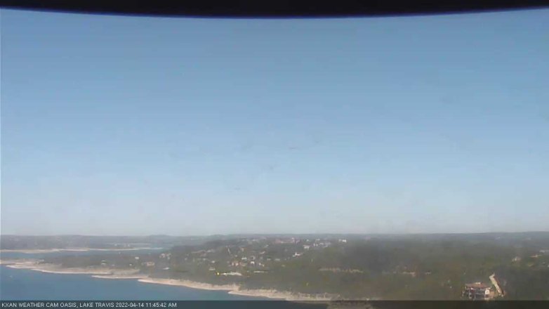 Lake Travis webcam, April 14, 2022 11:45 AM CT