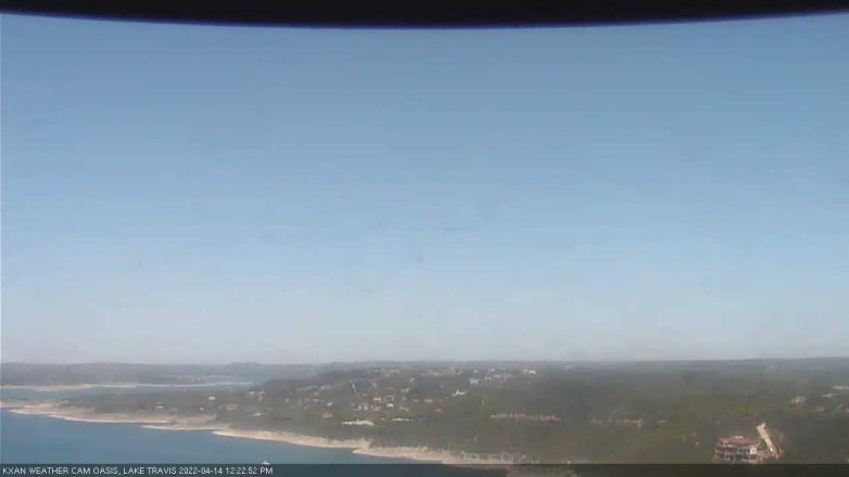 Lake Travis webcam, April 14, 2022 12:25 PM CT