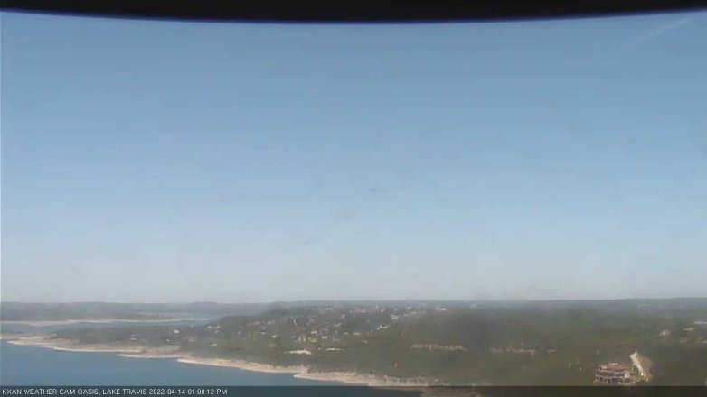 Lake Travis webcam, April 14, 2022 1:00 PM CT